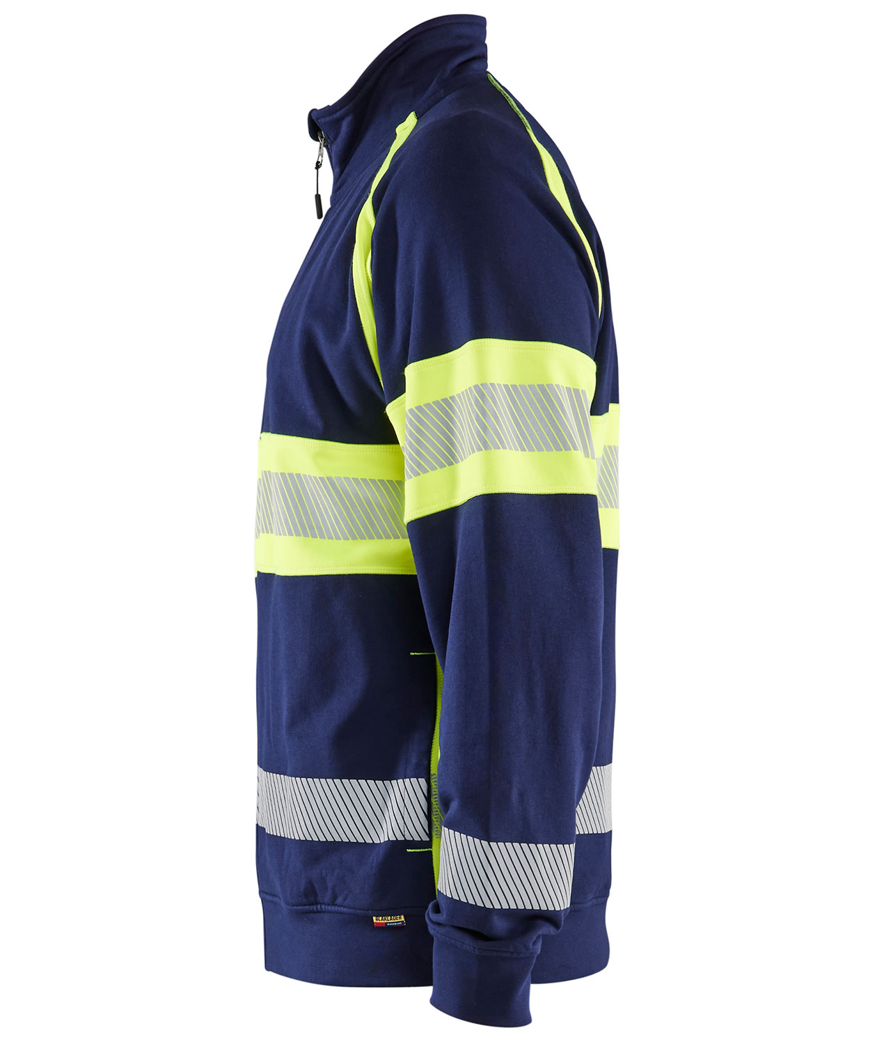 Bl&aring;kl&auml;der cardigan, Marine/Hi-Vis yellow, large image number 3