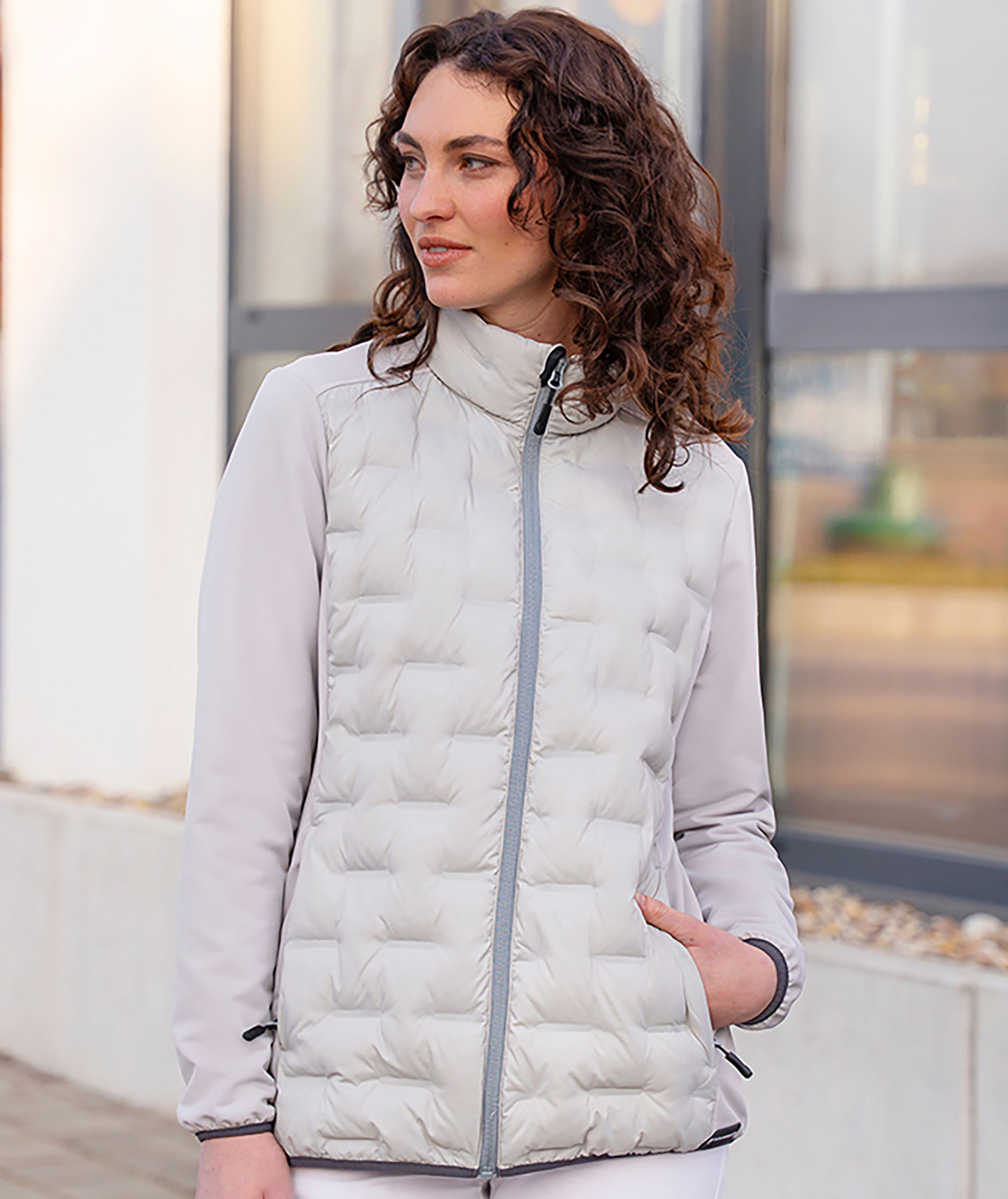 Karlowsky women's hybrid jacket, Light Grey, large image number 5