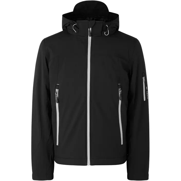ID winter softshell jacket, Black, large image number 0