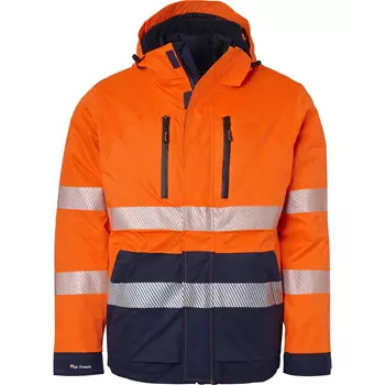 Top Swede 3-in-1 winter jacket 127, Hi-Vis Orange/Navy