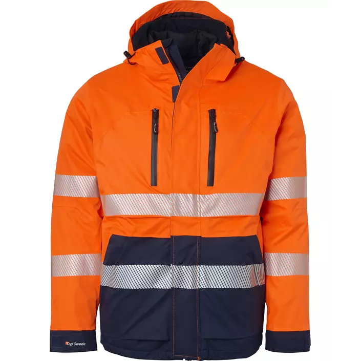 Top Swede 3-in-1 winter jacket 127, Hi-Vis Orange/Navy, large image number 0