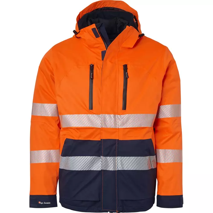 Top Swede 3-in-1 winter jacket 127, Hi-Vis Orange/Navy, large image number 0