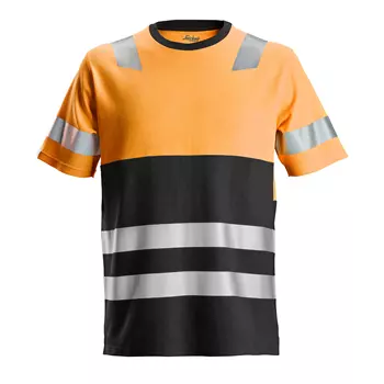 Snickers AllroundWork T-shirt 2534, Hi-Vis Orange/Black