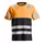 Snickers AllroundWork T-shirt 2534, Hi-Vis Orange/Sort, Hi-Vis Orange/Sort, swatch