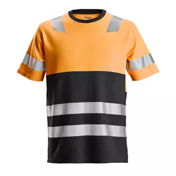 Snickers AllroundWork T-Shirt 2534, Hi-Vis Orange/Schwarz