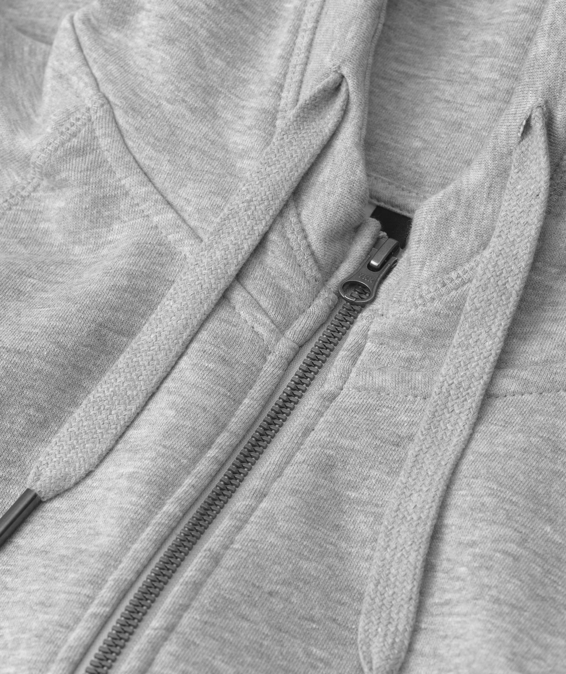 ID Core women's hoodie with zipper, Grey Melange, large image number 3