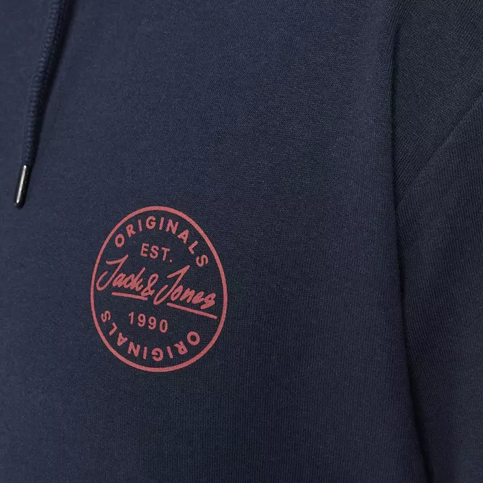 Jack & Jones JJESHARK Plus Size hoodie, Navy Blazer Chill, large image number 4