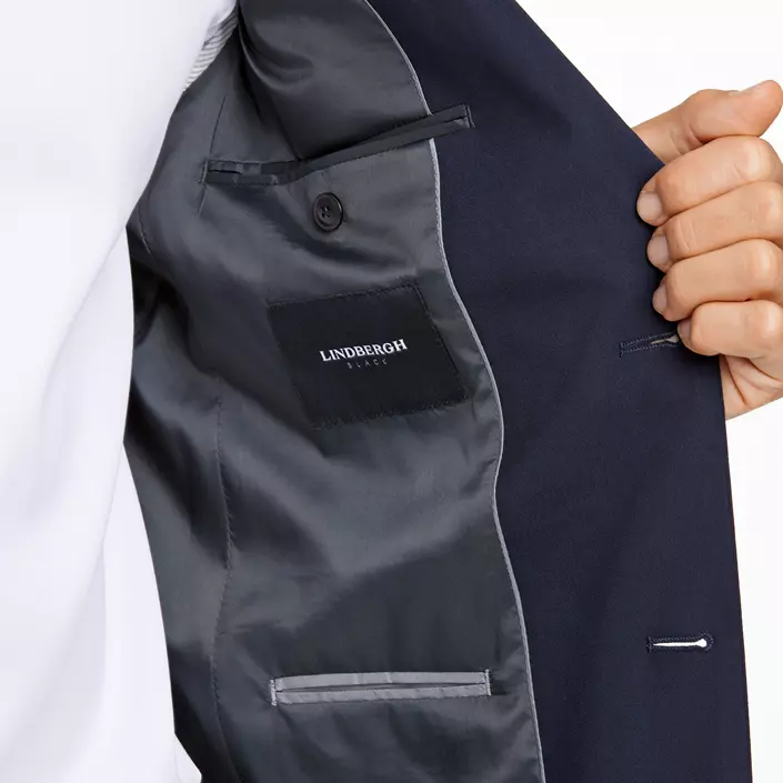 Lindbergh Superflex modern fit blazer, Navy, large image number 4