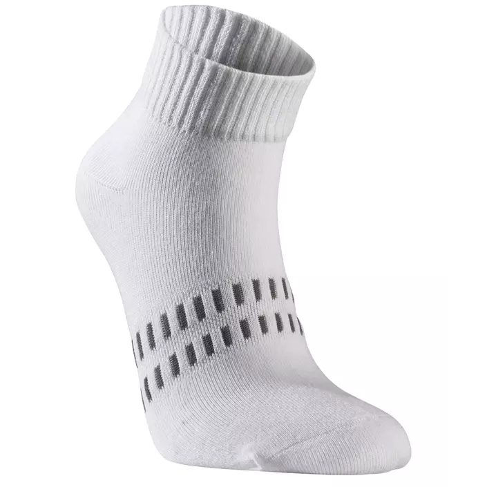 L.Brador 2-pack korte sokker, Svart/Hvit, large image number 1