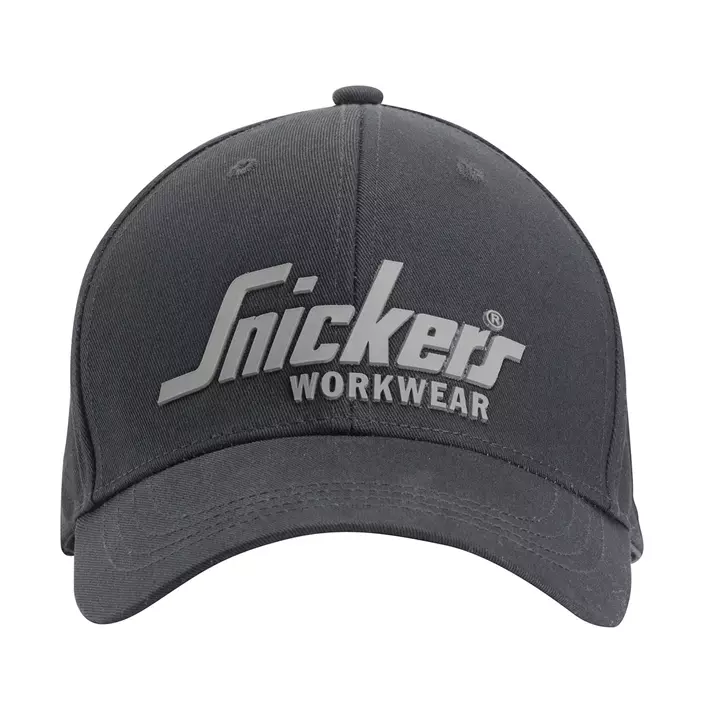 Snickers logo cap, Steel Grey/Black, Steel Grey/Black, large image number 0