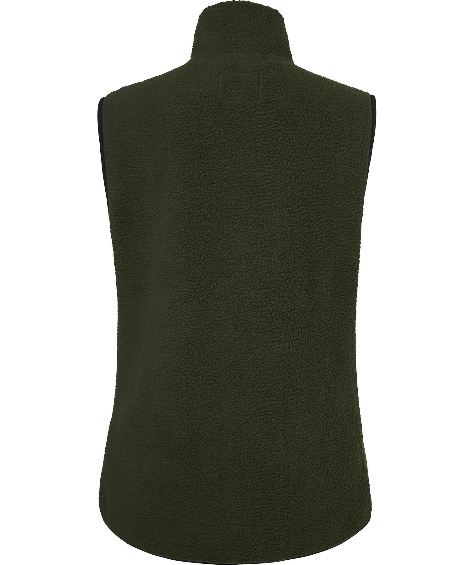 South West Saga women's fleece vest, Dark olive 