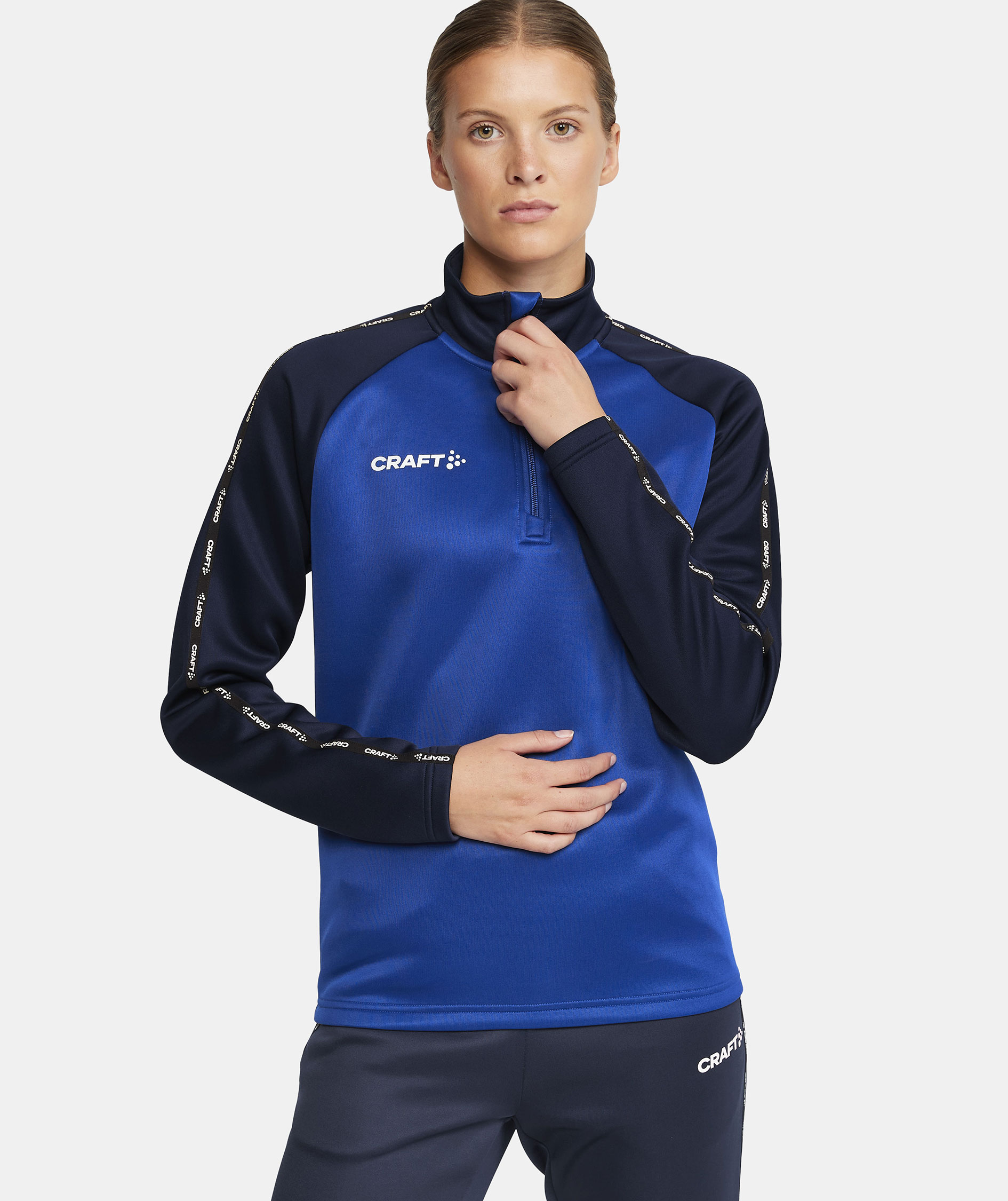 Craft Squad 2.0 women's halfzip training pullover, Club Cobolt-Navy, large image number 4