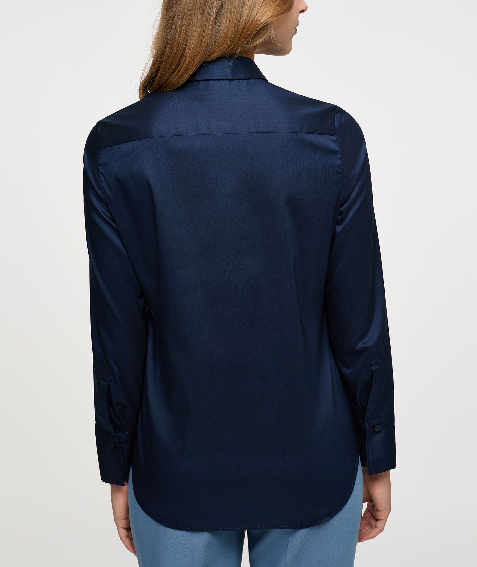 Eterna Performance Fitted fit women's shirt, Navy, large image number 2