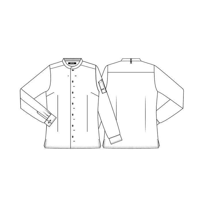 Kentaur women's chef/service shirt, Black, large image number 2