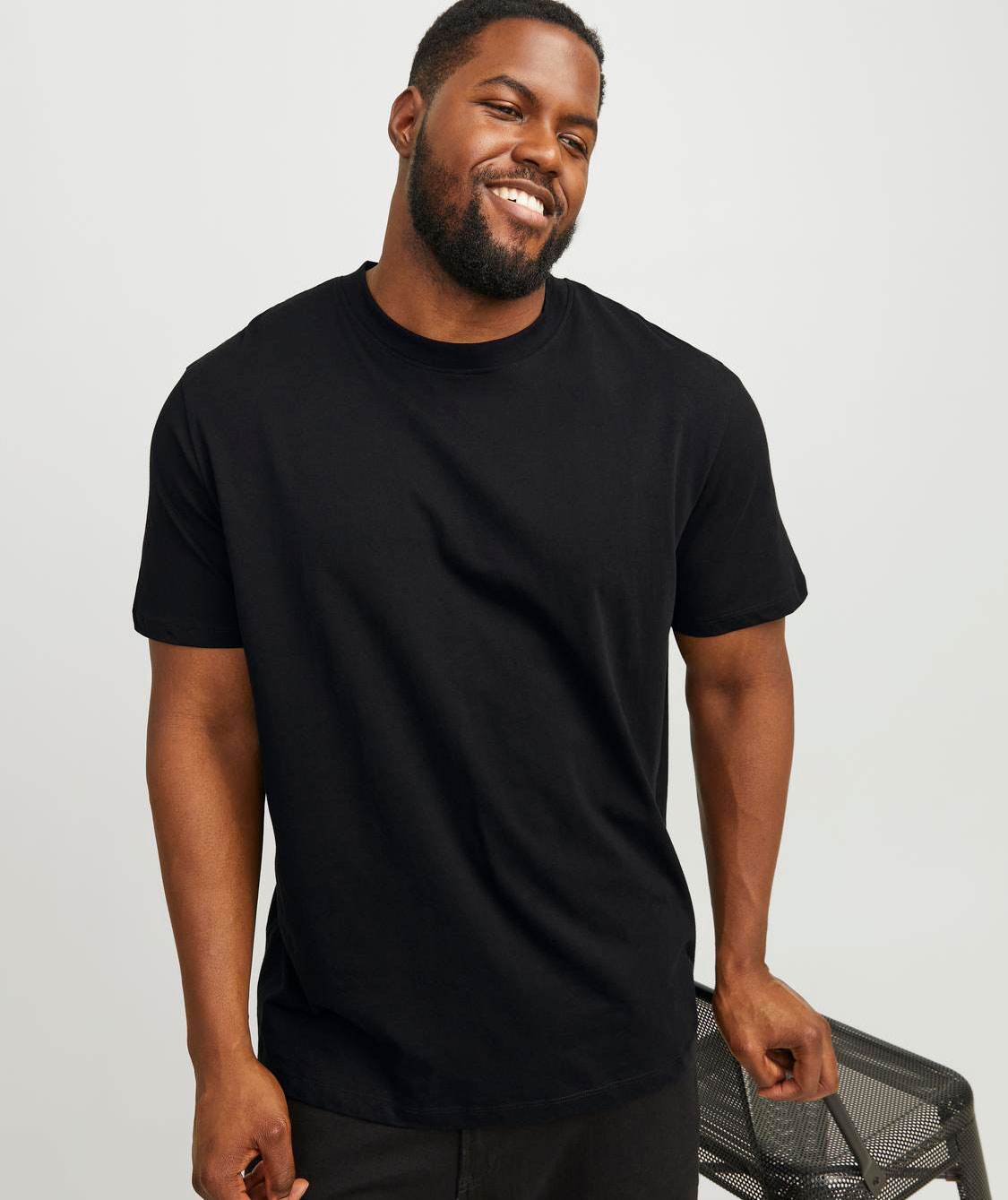 Jack & Jones Plus JJEBRADLEY T-shirt, Black, large image number 6