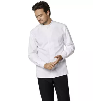 Kentaur modern fit kokke-/service skjorte, Hvit