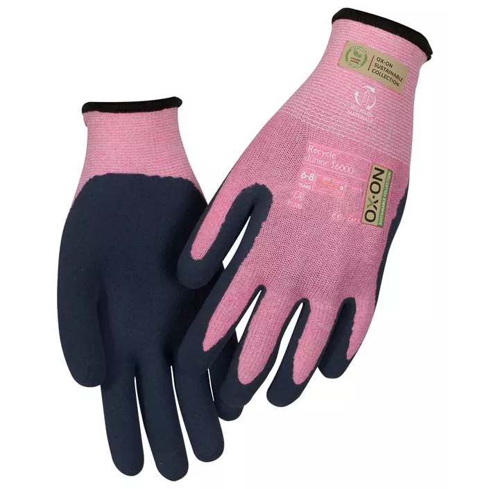 OX-ON Recycle Junior 16000 work gloves, Rosa, large image number 1