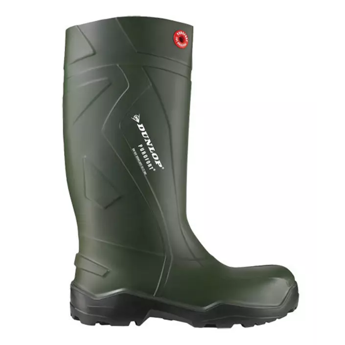 Dunlop Purofort+ safety rubber boots S5, Green, large image number 1
