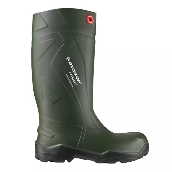 Dunlop Purofort+ safety rubber boots S5, Green, large image number 1