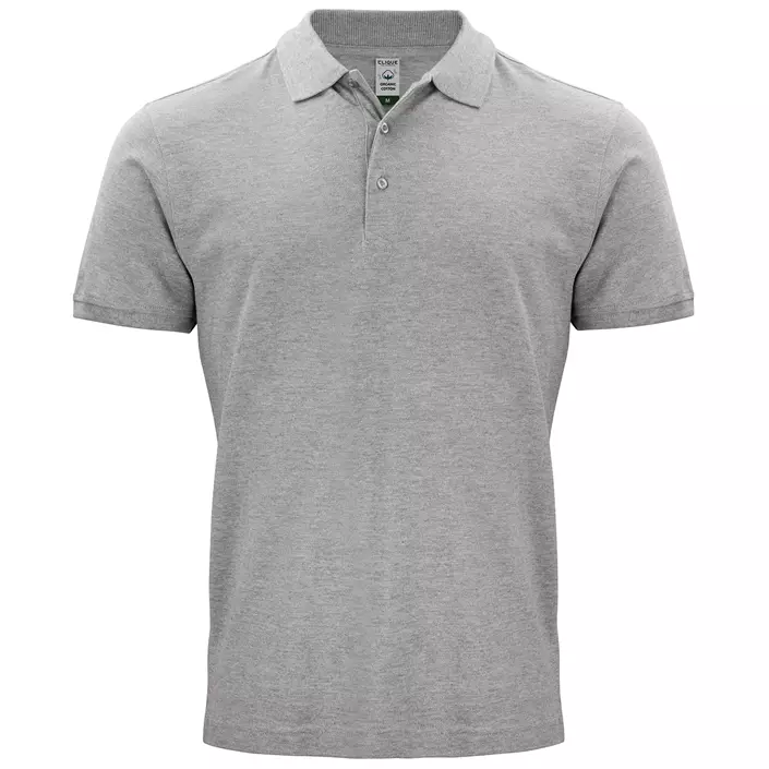 Clique Classic polo shirt, Grey Melange, large image number 0