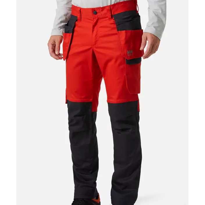 Helly Hansen Manchester work trousers, Alert red/ebony, large image number 1