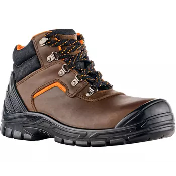 VM Footwear Hannover sikkerhedsstøvletter S3, Brun/sort/orange