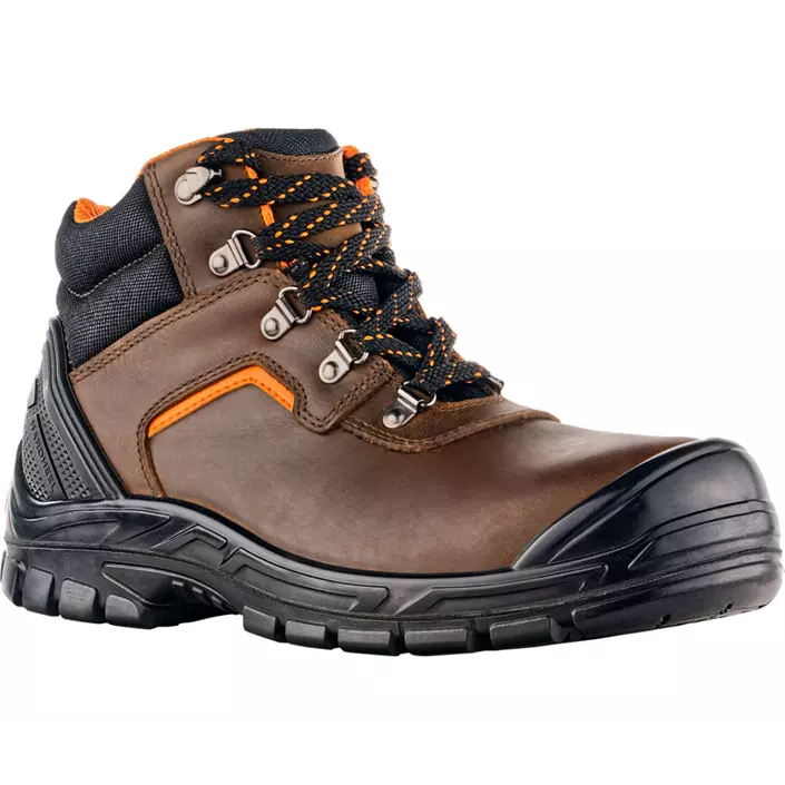 VM Footwear Hannover sikkerhedsstøvletter S3, Brun/sort/orange, large image number 0