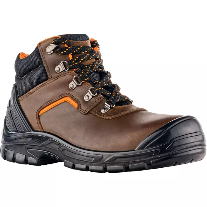 VM Footwear Hannover safety boots S3, Brown/black/orange, large image number 0