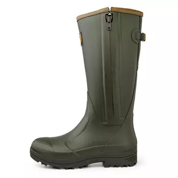 Gateway1 Pheasant Game Lady 17" 5mm side-zip rubber boots, Dark olive 