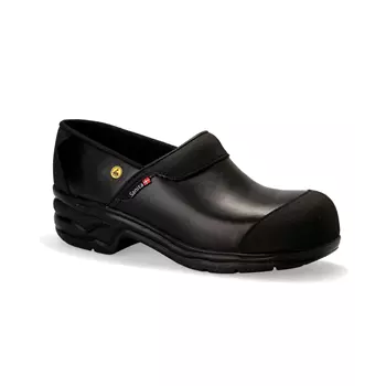 Sanita San Pro Light safety clogs with heel cover S3, Black