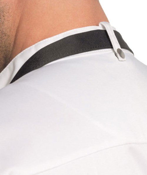 Kentaur  chefs-/server jacket with black piping, White, large image number 4
