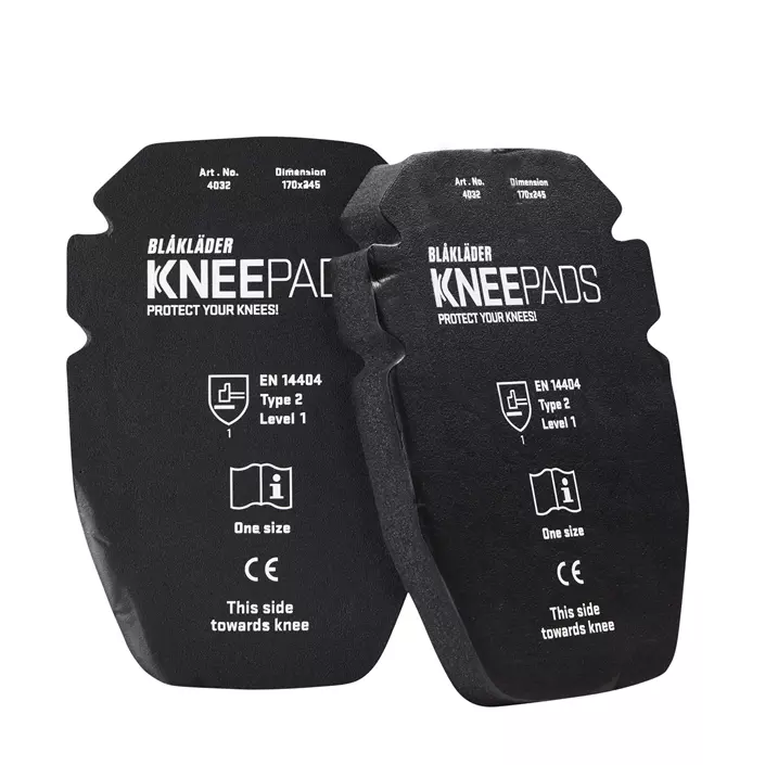 Blåkläder knee pads gel 25 mm, Black, Black, large image number 0