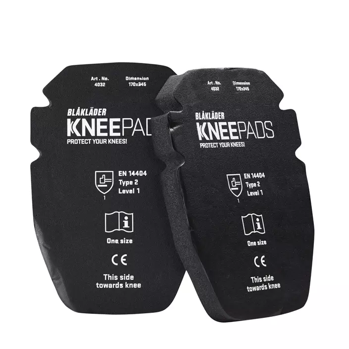 Blåkläder knee pads gel 25 mm, Black, Black, large image number 0