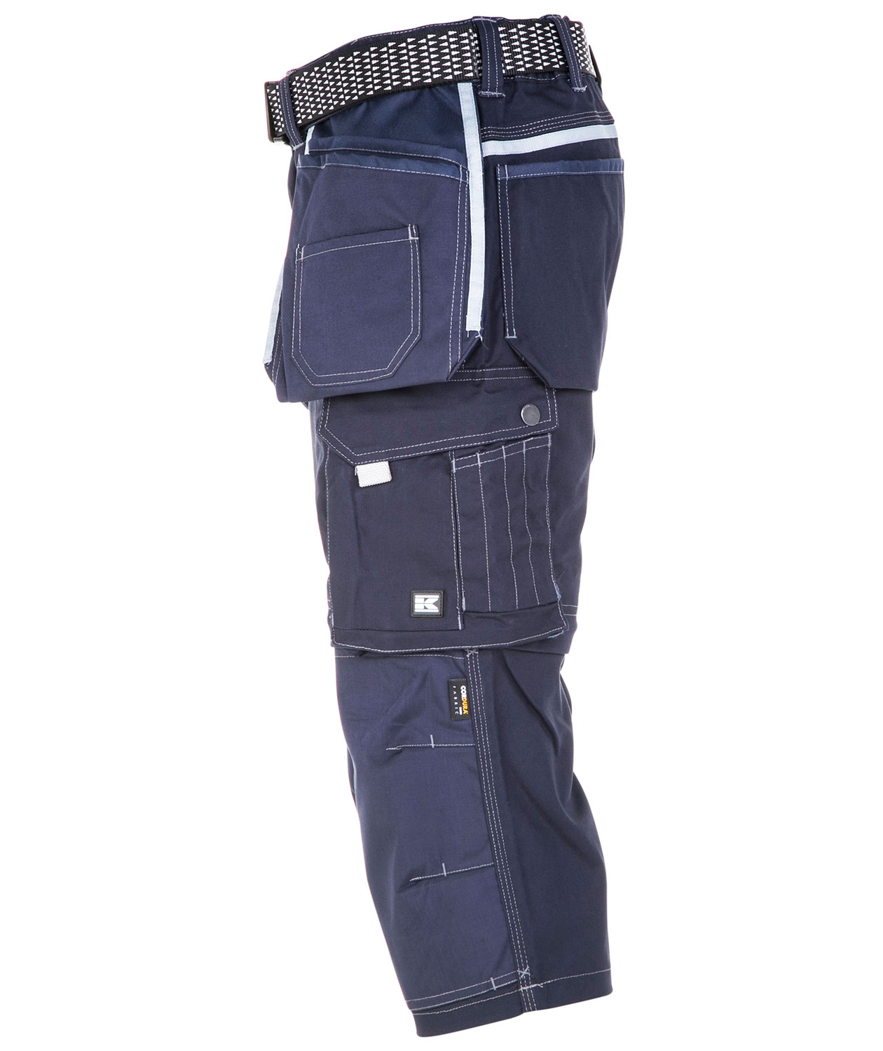 Kramp Technical stretch piratbyxa, Marinbl&aring;, large image number 2