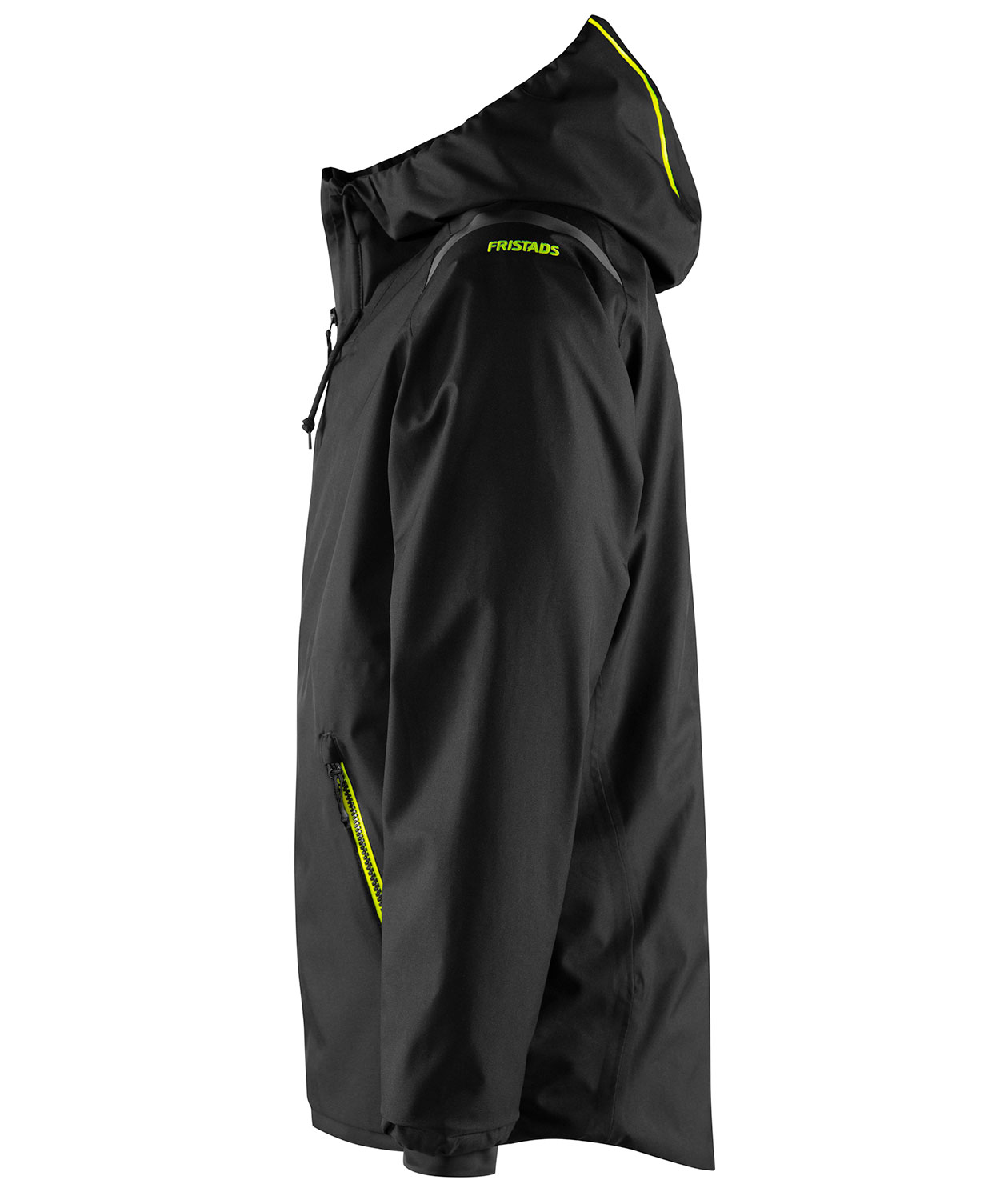 Fristads Gore-Tex&reg; shell jacket 4864 GXP, Black/Hi-Vis Yellow, large image number 4