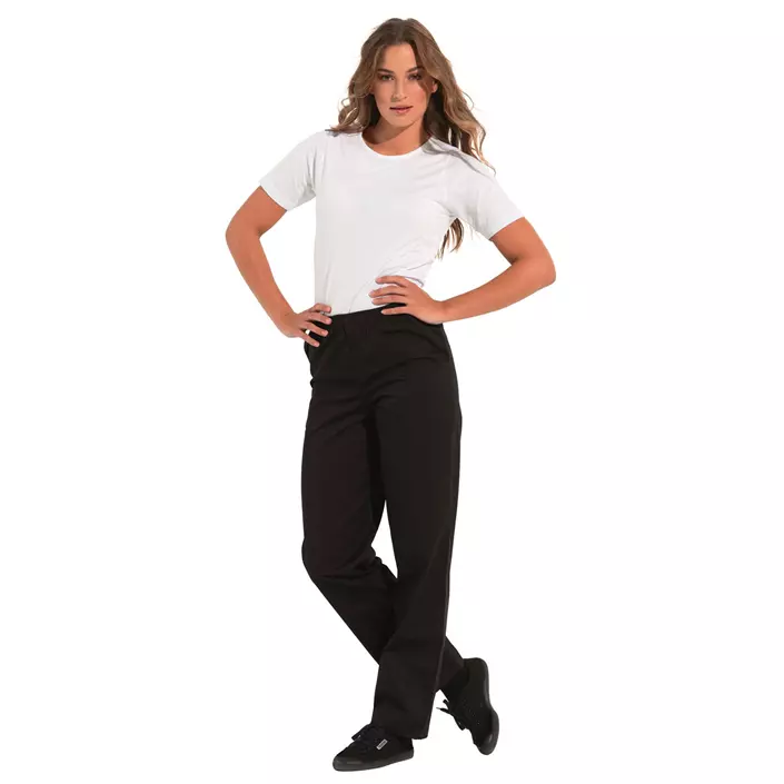 Kentaur unisex trousers with elastic, Black, large image number 1