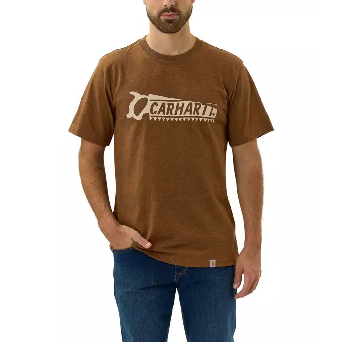 Carhartt Saw Graphic T-skjorte, Oiled Walnut, large image number 0