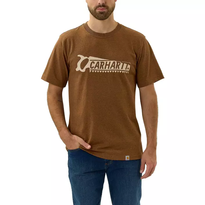 Carhartt Saw Graphic T-shirt, Oiled Walnut, large image number 0