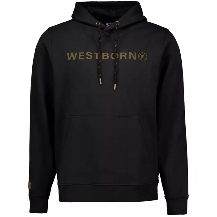 Westborn Logo hættetrøje, Black, large image number 0