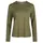 Zebdia langærmet dame T-shirt, Armygrøn, Armygrøn, swatch