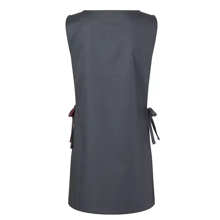 Karlowsky Marilies sandwich apron with pockets, Grey/Bordeaux, large image number 2