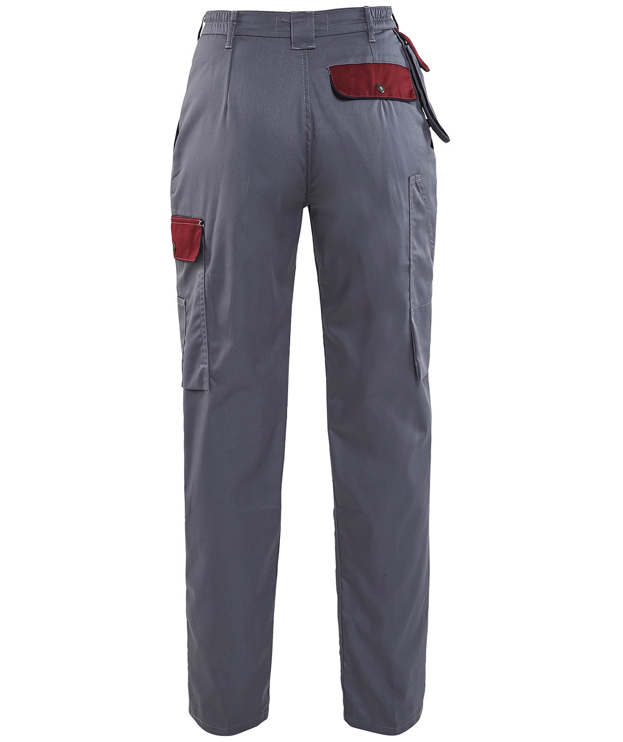 Bl&aring;kl&auml;der women's service trousers, Grey/burgundy