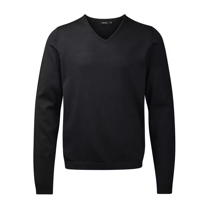CC55 Berlin Pullover/knit sweater with merino wool, Black, large image number 0