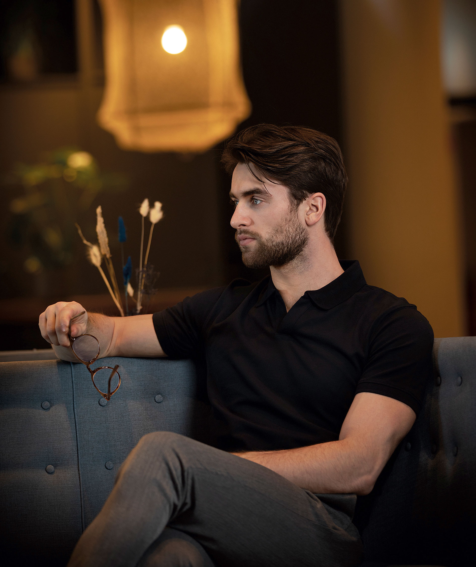 Nimbus Harvard Polo shirt, Black, large image number 6