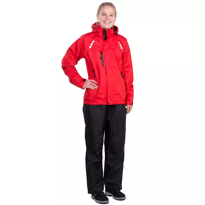 Lyngsøe women's rain clothes set FOX6088, Red/Black, large image number 0