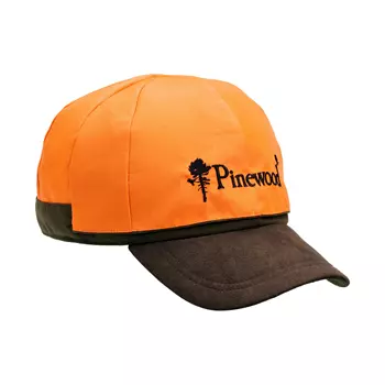 Pinewood Kodiak vendbar caps / jaktcaps, Suede Brown