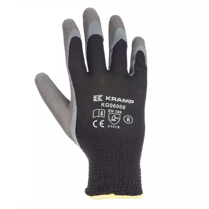 Kramp latex dipped winter gloves, Black, large image number 0