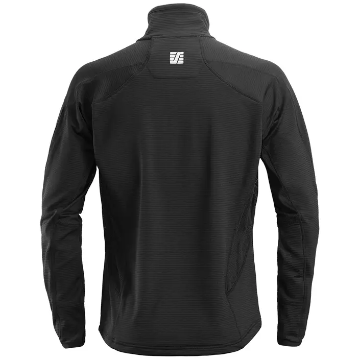 Snickers Body Mapping Microfleecepullover, Schwarz, large image number 2