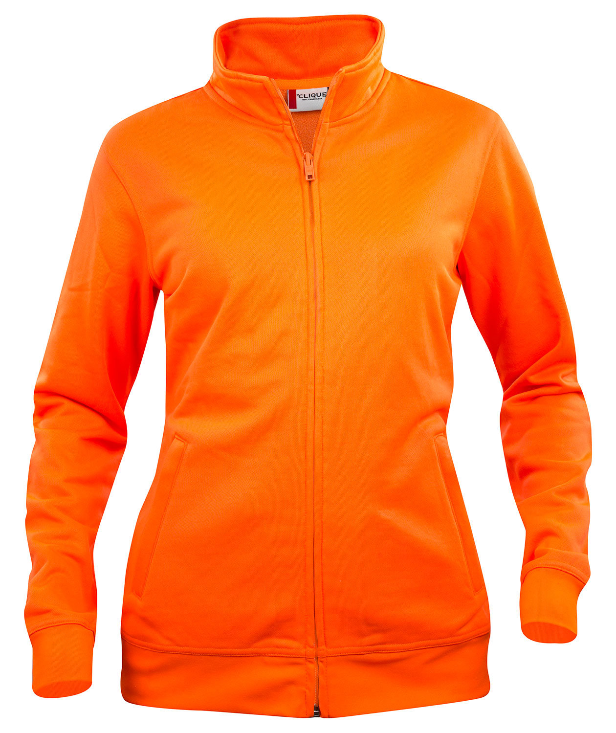 Clique Basic Cardigan women's sweatshirt, Hi-vis Orange, Hi-vis Orange, swatch