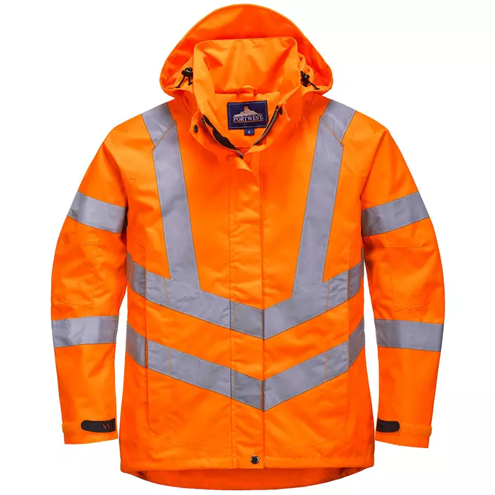 Portwest women's work jacket, Hi-vis Orange, large image number 0